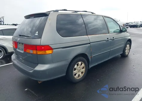 2002 Honda Odyssey Ex-L from USA, damaged, VIN 5FNRL189X2B041103